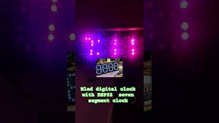 wled pixel clock with esp 32 multicolour