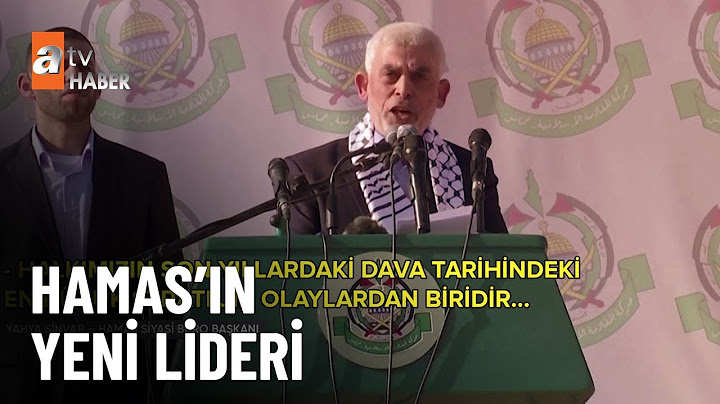 Hamas’ın yeni lideri Yahya Sinvar  - atv Ana Haber 7 Ağustos 2024