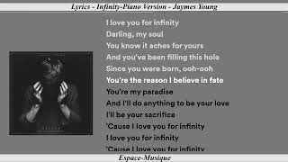Lyrics   Infinity Piano Version   Jaymes Young