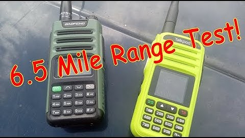 6.5 Mile Range Test with TalkPod A36Plus 8W & Baofeng GM-15 PRO #gmrs #talkpod #baofeng