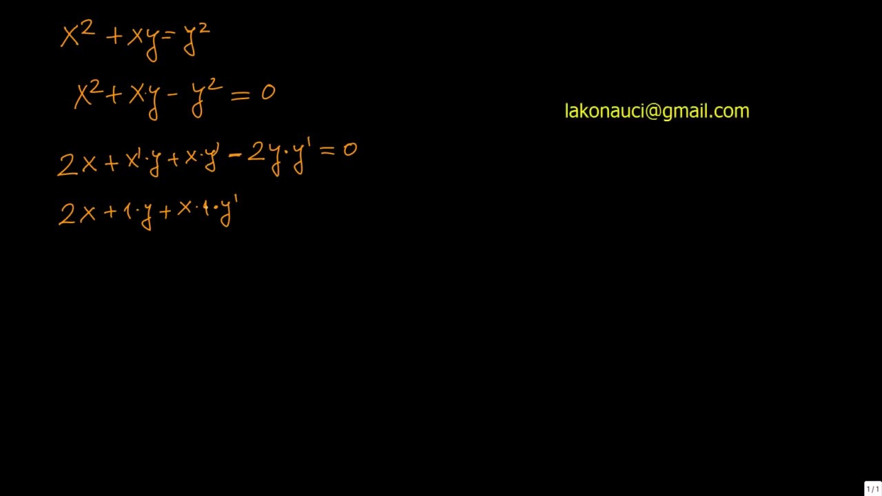 24. Izvod funkcije zadate implicitno