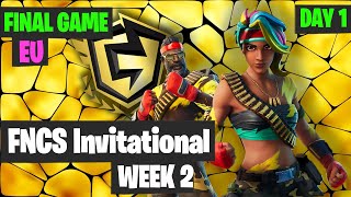 Fortnite FNCS Invitational Week 2 Day 1 Europe Final Game Highlights - Final Standings
