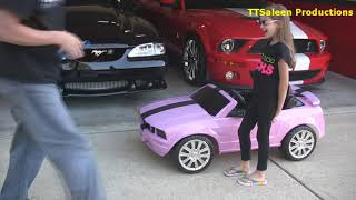 Power Wheels Mustang TTSaleen Modified to 18 volts!!!!