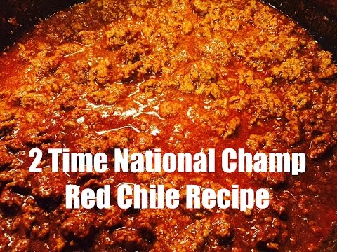 2005 & 2009 National Champion Red Chili Recipe - How to make a Red Chili