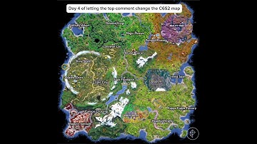 Day 4 of letting the top comment change C6S2 map #fortnite #gaming