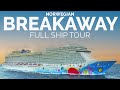 Norwegian breakaway full ship tour 2023  ultimate cruise ship tour of public areas  ncl cruise