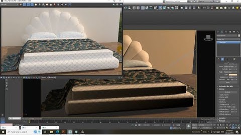 3DsMax Tutorials, Learn Texturing a Stylish Bed with Back from Scratch in 3dsmax.