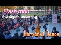  haryanvi dance   chandigarh university at dblock   flash mob performance01