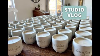 Studio Vlog | Making 150 Concrete Candles | Changes Are Coming... by Calafia Candle Co. 11,267 views 6 months ago 25 minutes