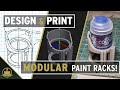 Designing custom paint racks for tabletop mini painting!