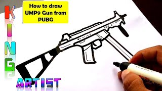 How to draw UMP9 gun from PUBG