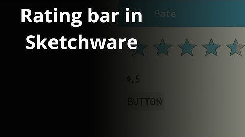 How to create a rating bar in sketchware app