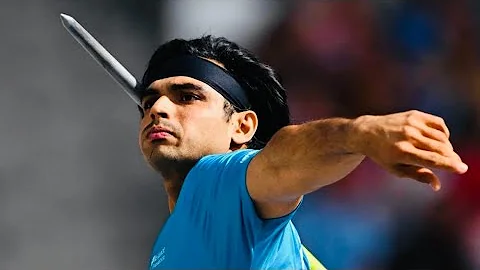 Neeraj chopra javelin throwing moment in World Athletics ChampionshipsBudapest 23 Gold medal 🥇