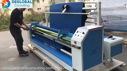 Auto Edge Alignment Chiffon Rolling Machine | Deglobal Consulting