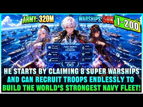 30 Days = 10 Warships + 100K Troops! Boy Builds Strongest Naval Empire With Infinite Troop System!