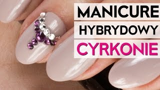 manicure hybrydowy cyrkonie tutorial krok po kroku youtube delikatne paznokcie 2020 nail decals with cricut