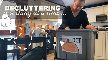 UNDECORATE with Me 🎃 + DECLUTTER and ORGANIZE One Category at a Time