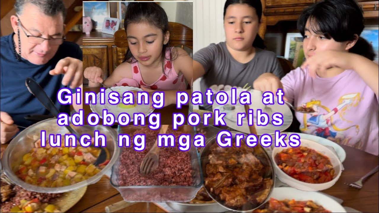 First time ng mga Greeks kumain ng ginisang patola #filipinofood #filipino #greek #family