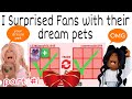 I Surprised My Fans With Their Dream Pet In Adopt Me