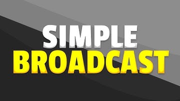 Broadcast Plugin [Free] | SimpleBroadcast Minecraft Plugin