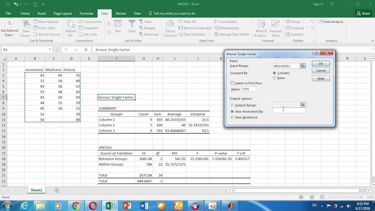 how-to-analyze-data-in-excel-2016-youtube