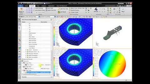 NX CAE : 1D Bolt Simulation on Towing Device (Without & With Towing Load)