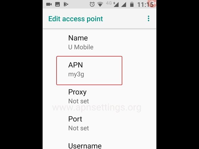 U Mobile APN Settings for Android 4G LTE class=