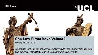 Can Law Firms have Values?