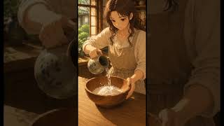Cozy Night ASMR cooking Ghibli | Dango and Tea Under the Moon