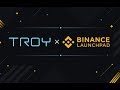 TROY TRADE Announces Token Sale on Binance Launchpad
