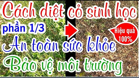 Agri1a. Cách diệt cỏ sinh học, không dùng thuốc, chuẩn xuất khẩu Châu Âu
