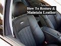 How To Restore or Maintain Mercedes Leather (4K)