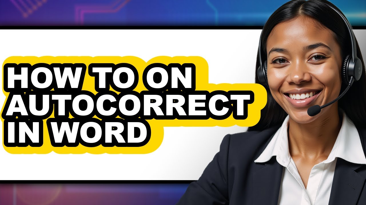 How to on Autocorrect in Word (easy Method)