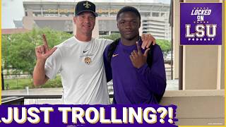Did Easton Royal Just Troll LSU Fans?!