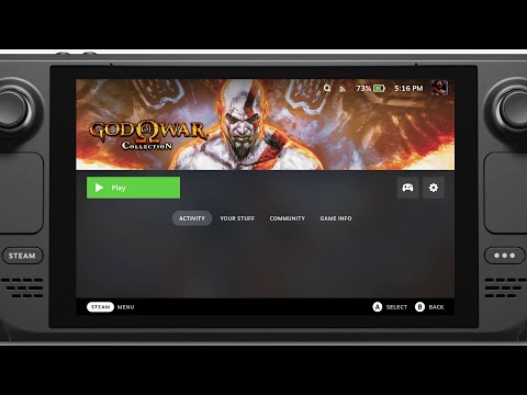 God of War HD RPCS3 Steam Deck Gameplay