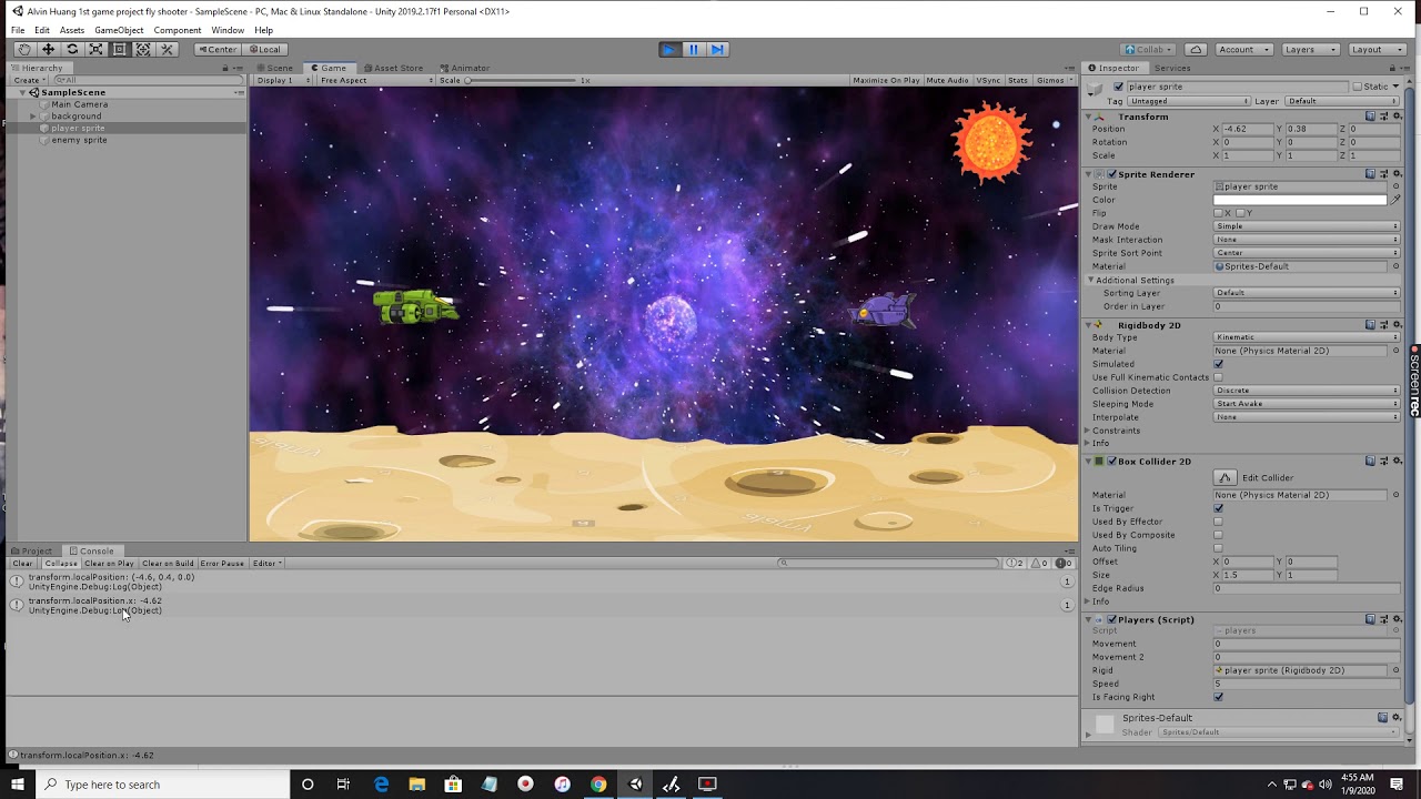 Unity tutorial Part 7 viewing things from transform - YouTube