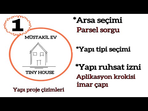 Tiny house (1) - Müstakil ev yapı ruhsat aşamaları - Aplikasyon krokisi - İmar çapı - Mimari proje