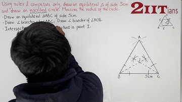 Construction Exercise 16.2 Q 5 Class X ICSE | Incircle of Triangle