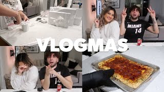 VLOGMAS DAY 21 | HILARIOUS DRUNK Q&A WITH MY BOYFRIEND  homemade pizza + wrapping gifts