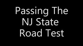 Passing The NJ State Road Test
