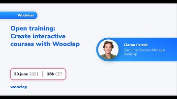 Open training - Create interactive courses with Wooclap