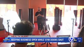 Gyms find creative ways to keep business open while doors have to shut