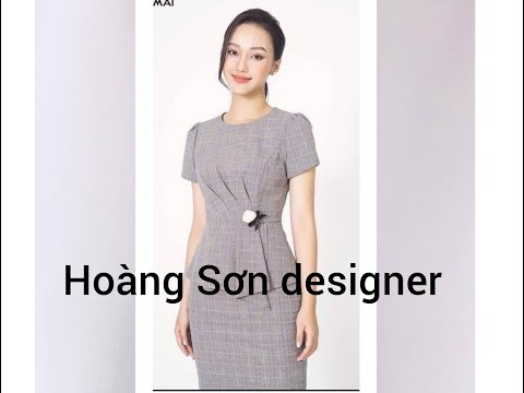 Dạy cắt may cơ bản: hướng dẫn cách cắt đầm xếp ly kiểu|đầm xếp ly, hoàng sơn designer
