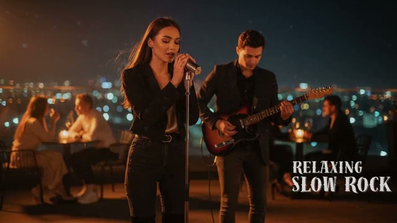 🌙 Soothing Slow Rock Melodies – Calm Guitar Music for Relaxing Night