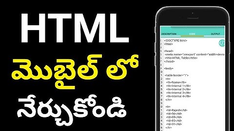 HTML in Telugu - Introduction HTML | Telugu TechNow