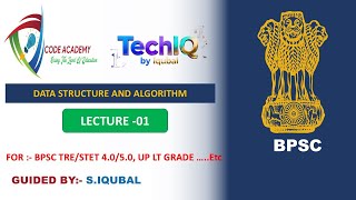 Data Structure in Hindi | Lecture-1 | BPSC TRE 4.0 Computer Science