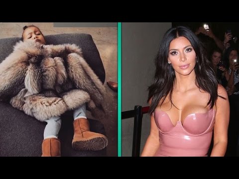 Video: Kim Kardashian Publicerade Ett Foto Av Kanye Och North