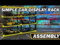 3d printed simple hot wheels  164 scale cars display rack assembly