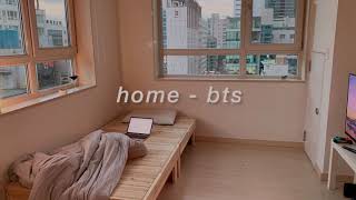 "home" - bts but you're at their dorm on a chill sunday afternoon having convos w/ jimin ☾