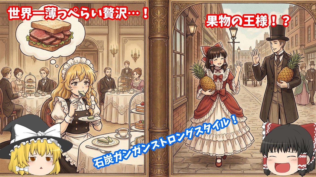 27話 【ヴィクトリア朝】栄養ゼロが超高級！？キュウリのサンドイッチと「レンタルパイナップル」に見る、世界一くだらないマウント合戦【ゆっくり解説】